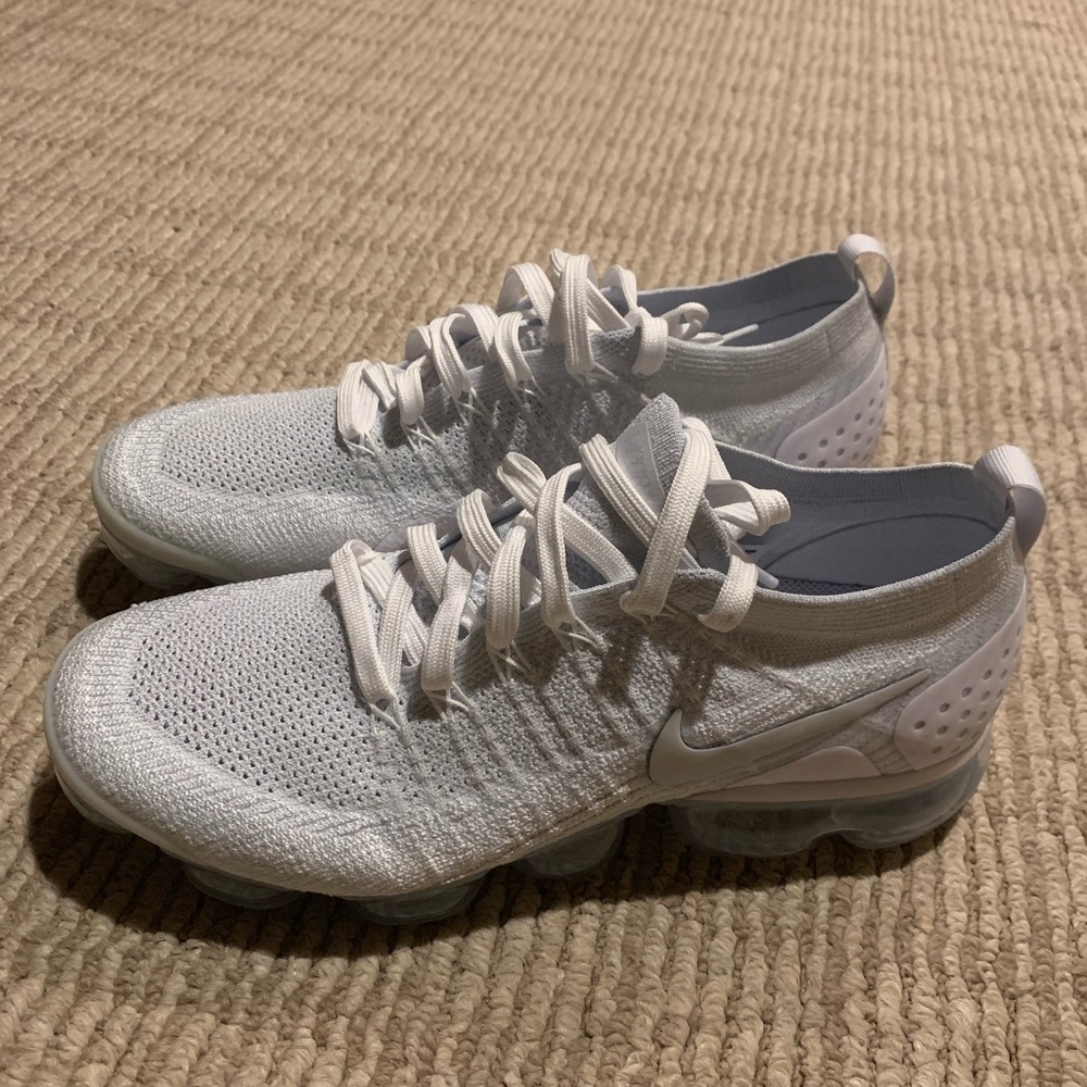 (SOLD) Nike Air VaporMax 2.0 Triple White Flyknit